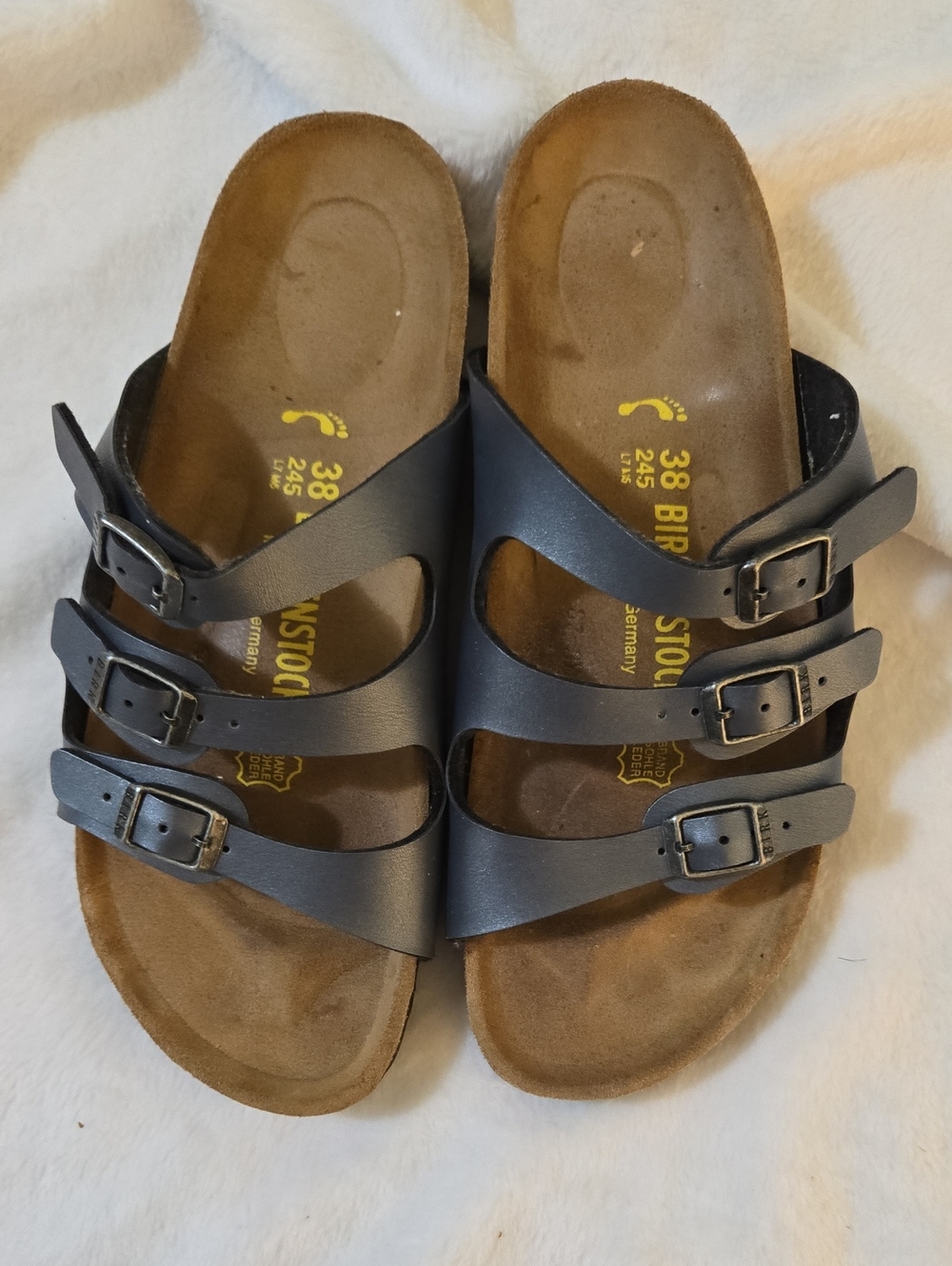 Birkenstock Black Triple Buckle Sandals
